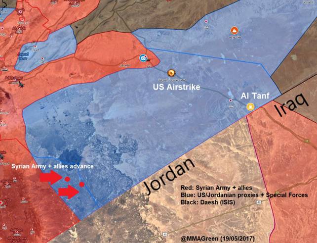 Сирия: бои в Хаме, американская атака под Ат-Танфом, перемещения боевиков