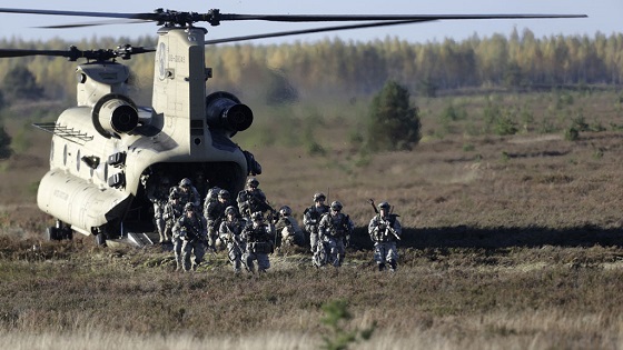 Рядом с границей России начались международные военные учения