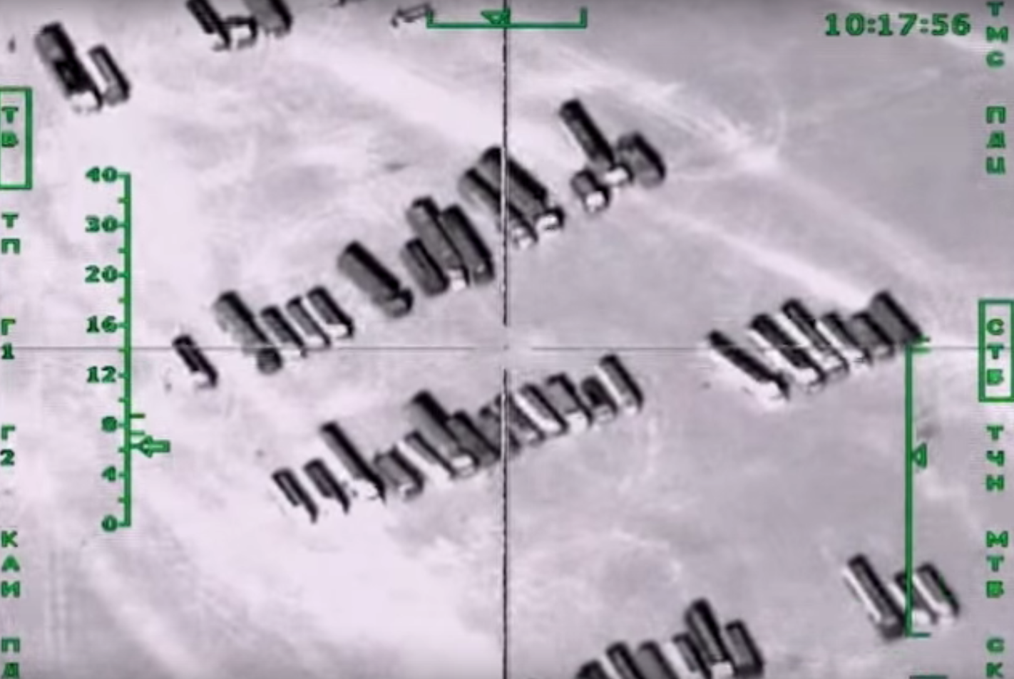 Уничтожение колонны ИГИЛ российской авиацией попало на видео