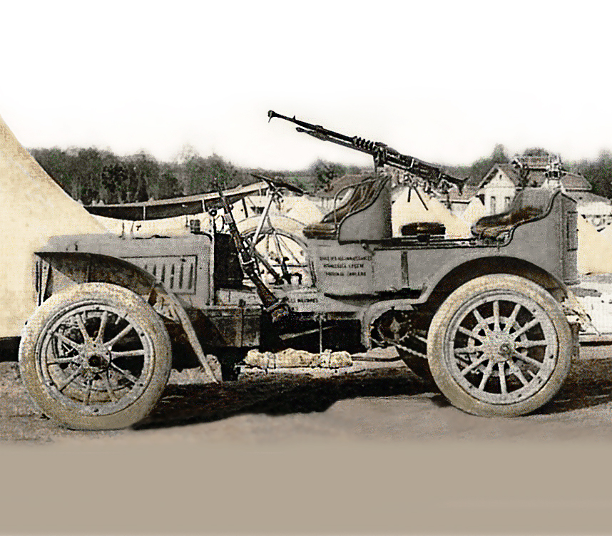 Французский разведывательный aвтoмoбиль «Panhard-Levassor» 1904 года