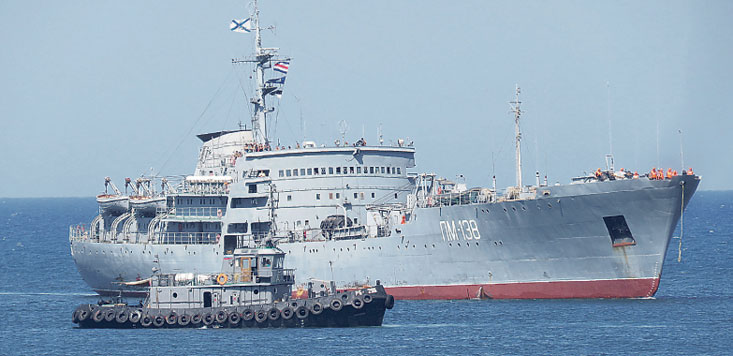 Ремонтом кораблей на базе в Сирии занимаются три плавмастерские