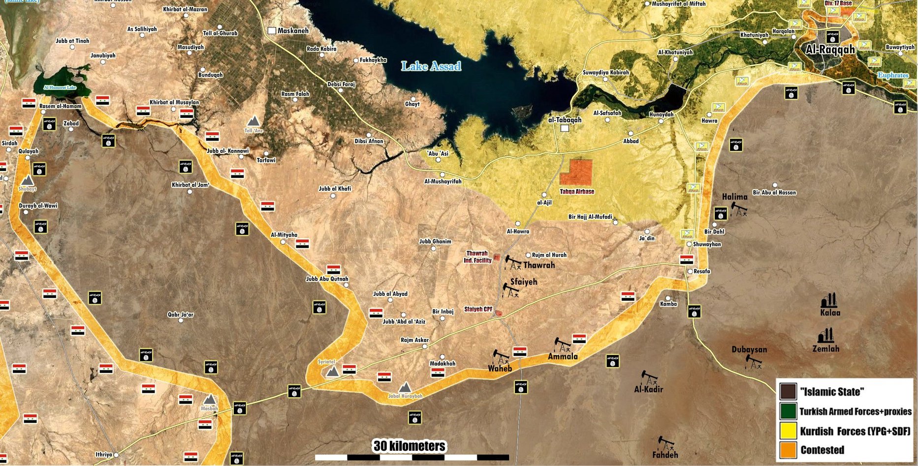 Сирийская армия окружает группировку ИГ на границе провинций Ракка и Алеппо