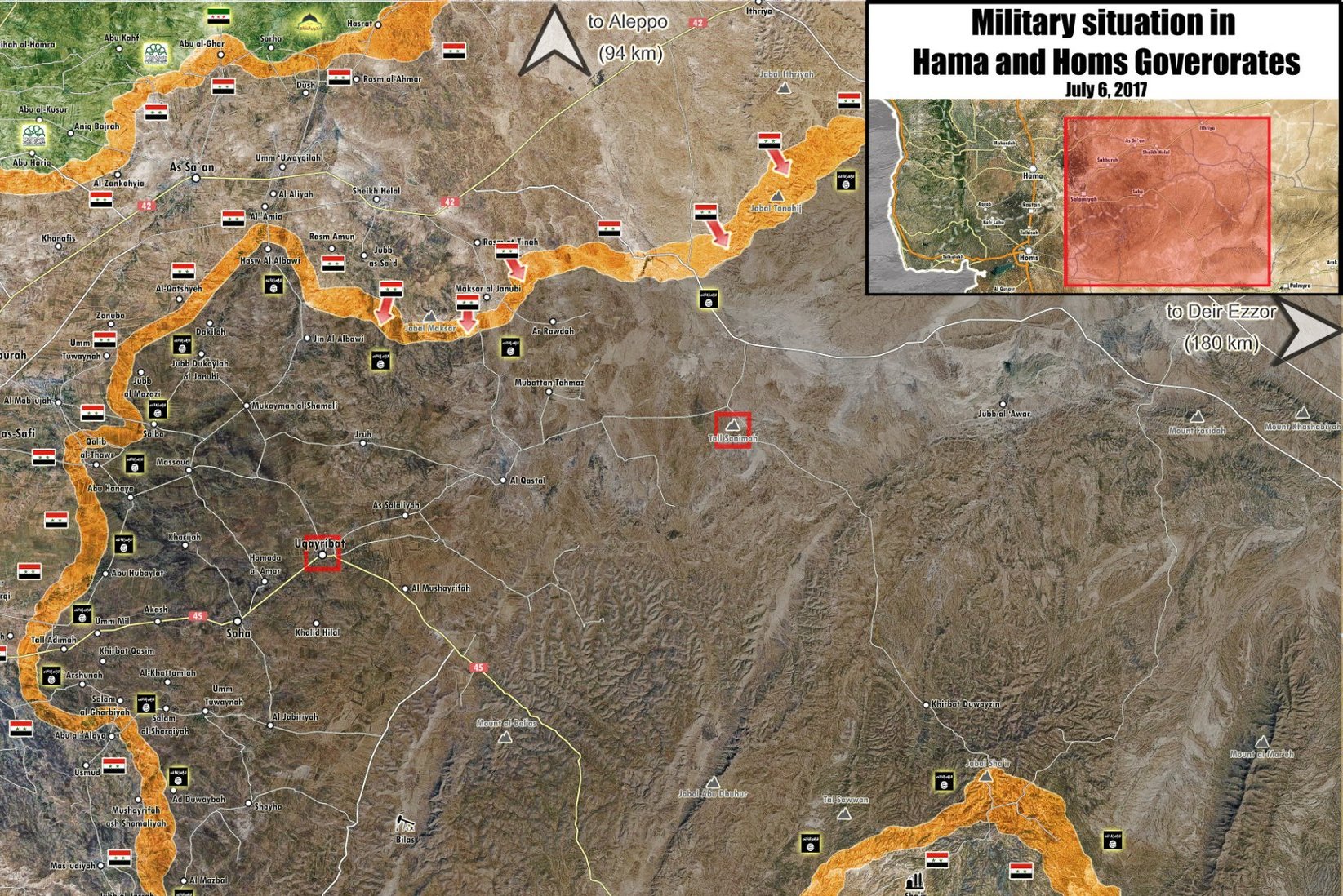 Сирийская армия начала наступление против ИГ в провинции Хама
