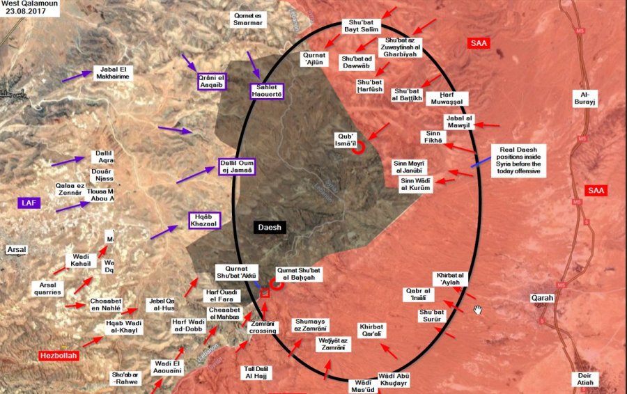 Сирийская и ливанская армии сжимают кольцо окружения вокруг ИГ в Каламуне