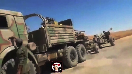 В Сирии КамАЗ-5350 "Мустанг" впервые обзавелся сразу двумя пушками
