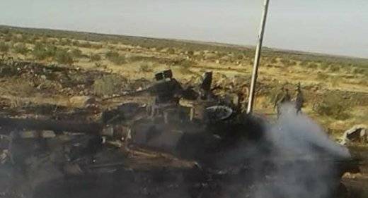 В Сирии подбили "черный" Т-90А