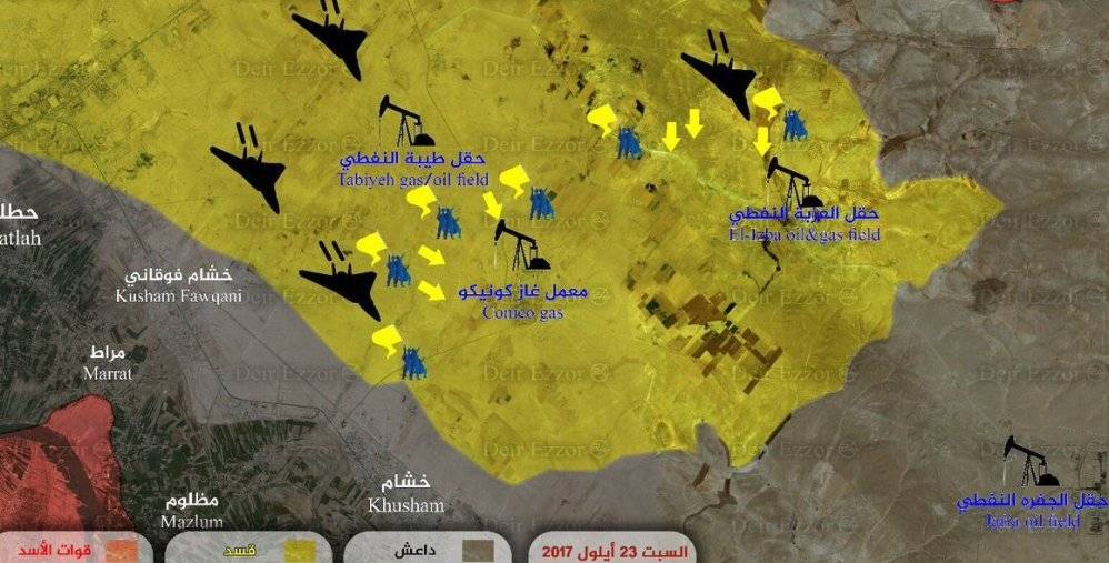 Курды взяли под контроль три месторождения нефти и газа под Дейр-эз-Зором