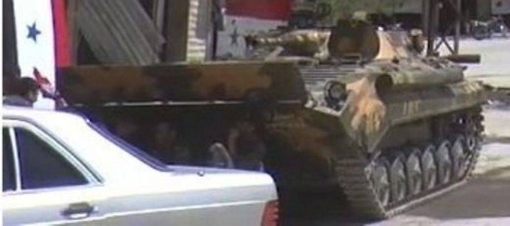 В Сирии замечен бронированный "универсальный солдат" - БРМ-1К
