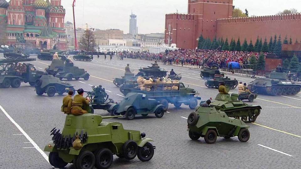 Исторический парад на Красной площади