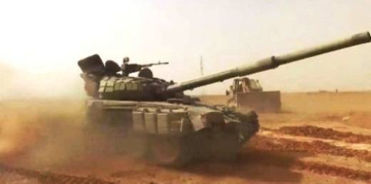 Сирия: в районе Абу-Кемаль замечены ракетно-пушечные Т-72Б