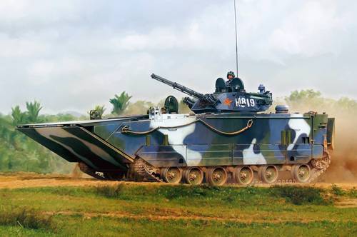 Китайские военные представили «самый быстрый» плавающий танк