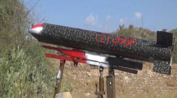 Zilzal – 1 класса «земля-земля»: ракетная атака хуситов попала на видео