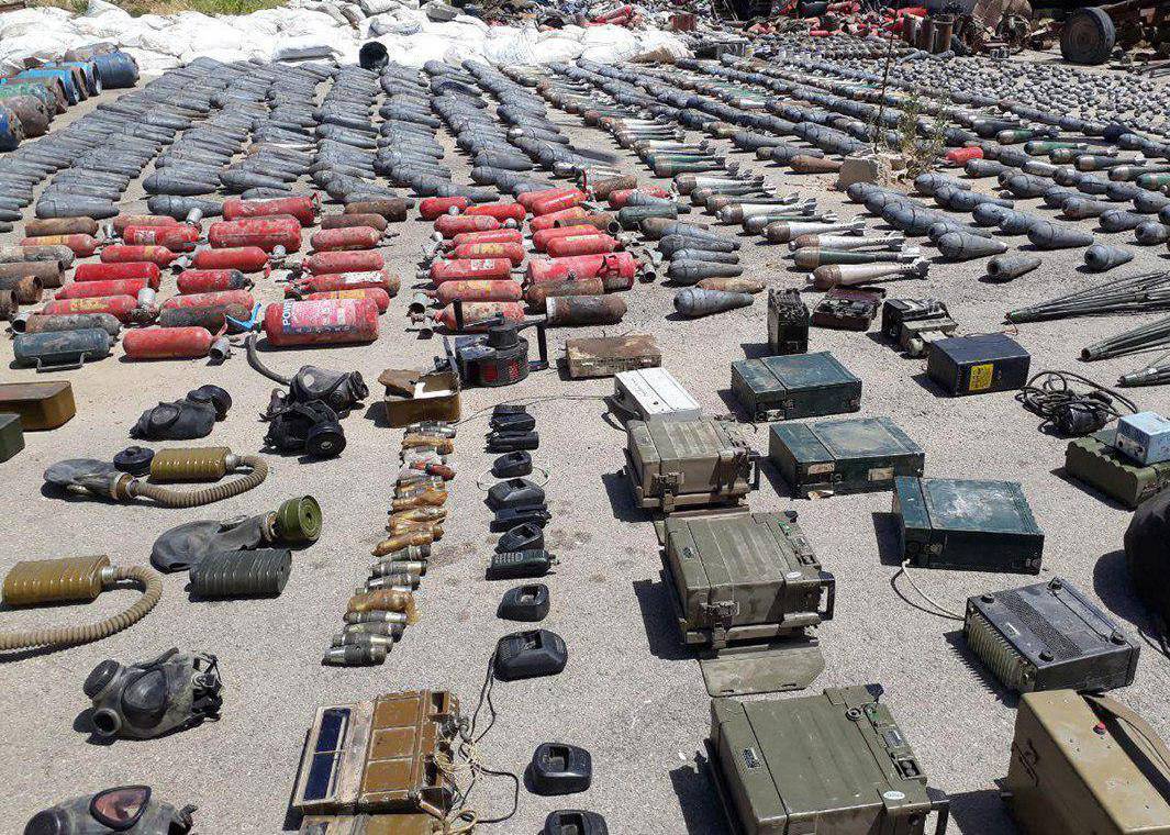 Минометные установки и снаряды: САА захватила склад оружия боевиков