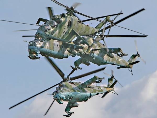 Вертолеты в воздушном бою