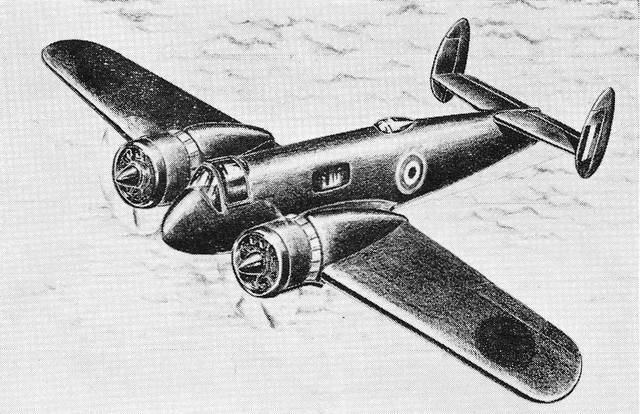Проект самолёта для подготовки лётных экипажей Miles M.36 Montrose