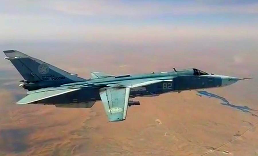 Странная символика замечена на российском Су-24 в Сирии
