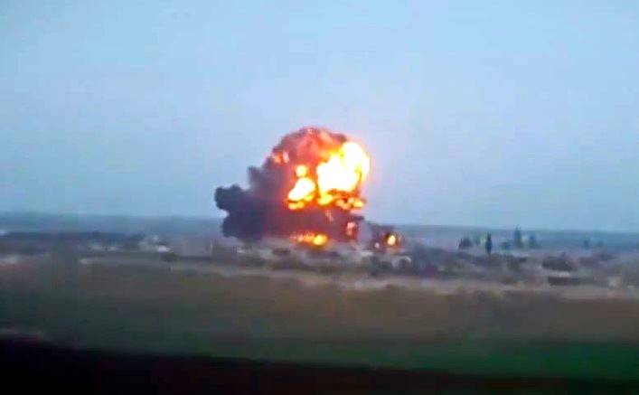 Боевики показали новые кадры падения штурмовика Су-25 ВКС РФ в Сирии