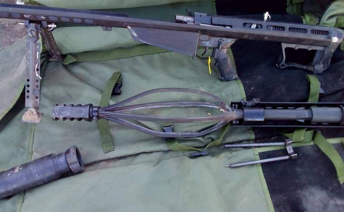 Украинский снайпер порвал американскую винтовку