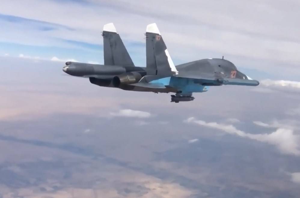 Эффектный удар ВКС России в Сирии попал на видео