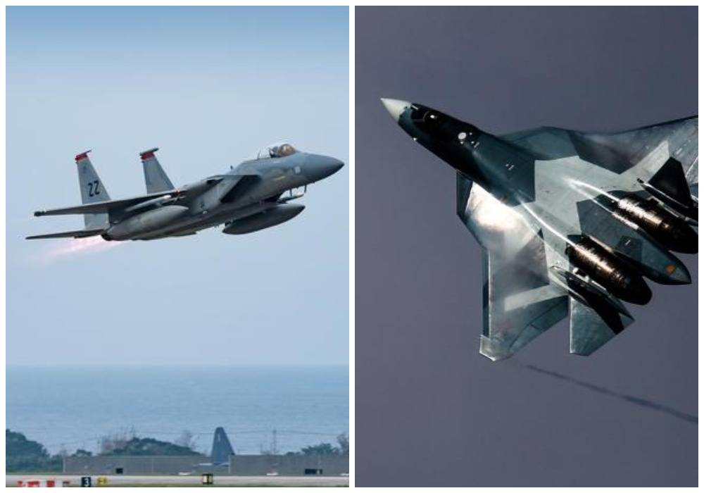 NI оценил шансы F-15C ВВС США в бою против российского истребителя Су-57