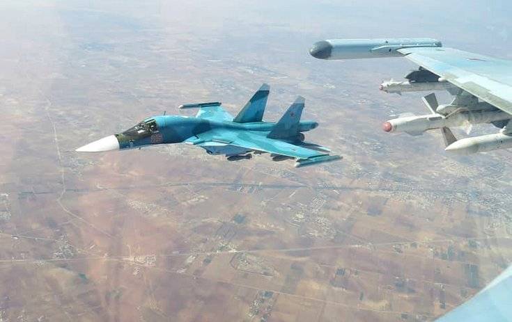 Сирийцев от ударов турок прикрывает десяток истребителей ВКС РФ