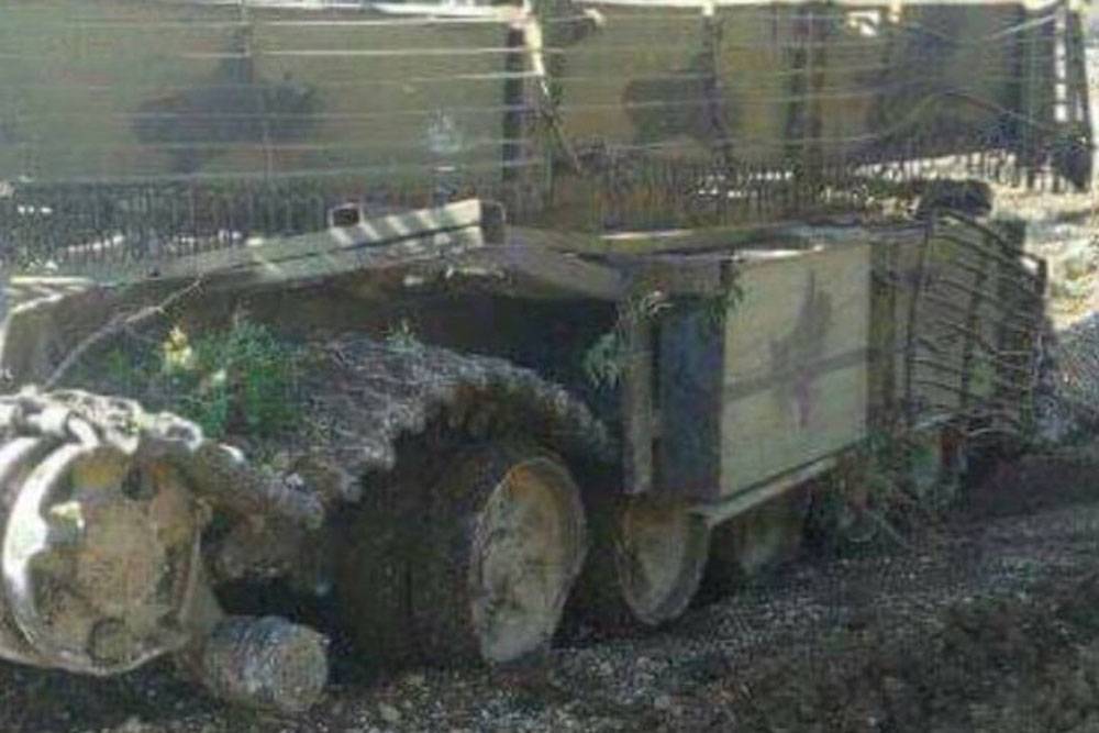 Сирийский сверхзащищенный Т-72М1 Adra выдержал взрыв мины