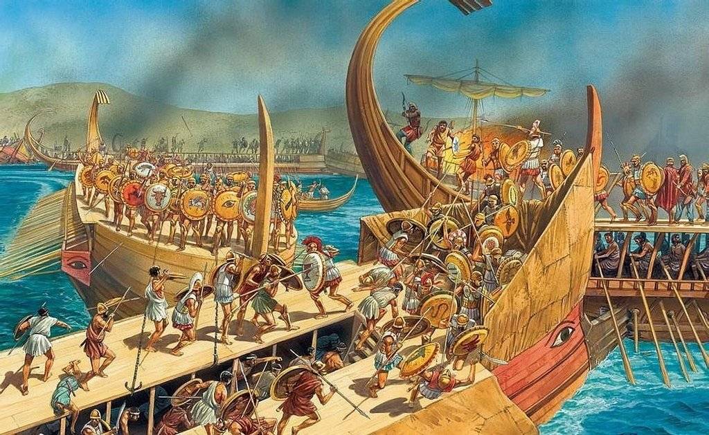 Как спартанцы воевали против персов на море