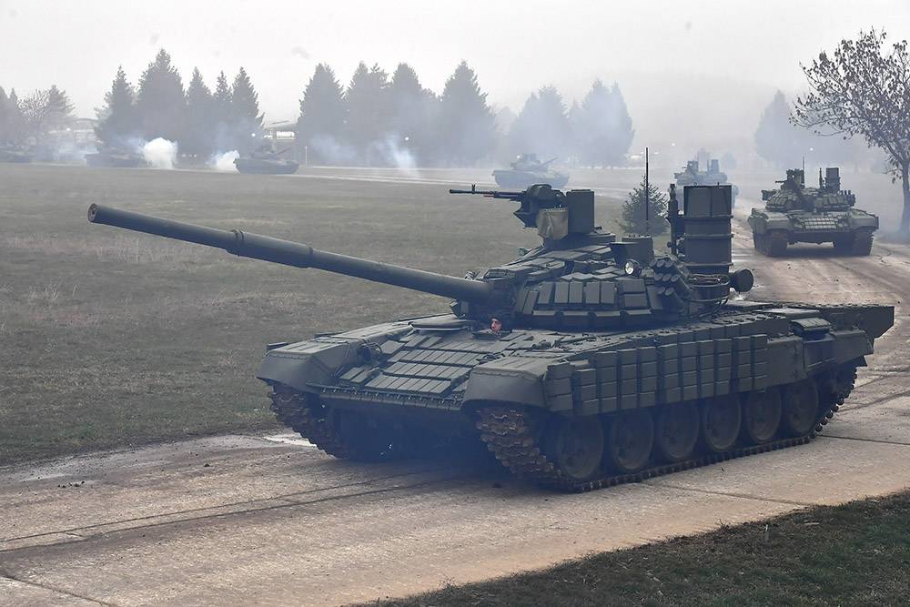 В Сербии сравнили полученные из России Т-72МС с отечественными М-84