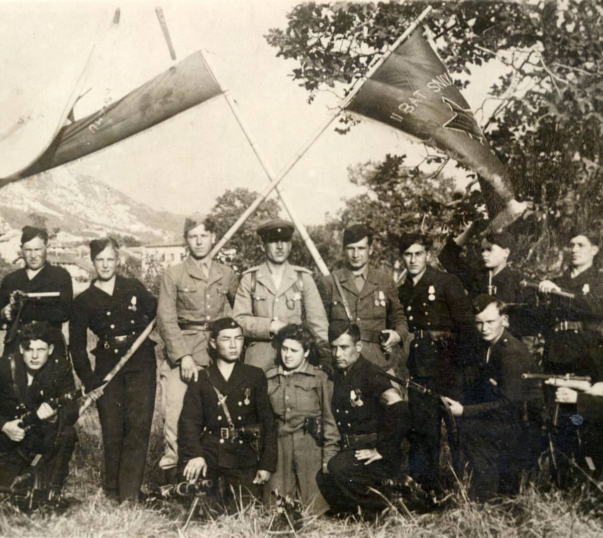 Советские партизаны в горах Словении