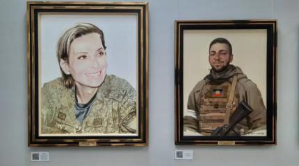 Памяти павших героев СВО: портретная выставка «НебоСВОд Донбасса» открылась