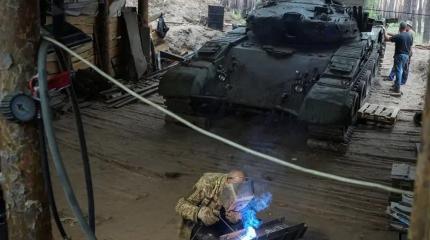 Самоходка 2С19 "Мста-С" с башней от Т-72 замечена у ВСУ