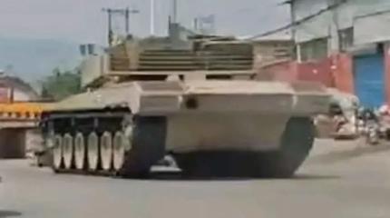 В Китае замечен экспериментальный танк с гибридной силовой установкой В Китае замечен экспериментальный танк с гибридной силовой установкой
