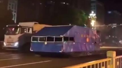 Секретные танки тщательно маскируют на репетициях парада в Пекине