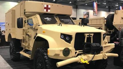 Представлен медицинский бронированный автомобиль Oshkosh L-ATV