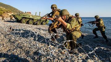 Русская морская пехота вступила в бой