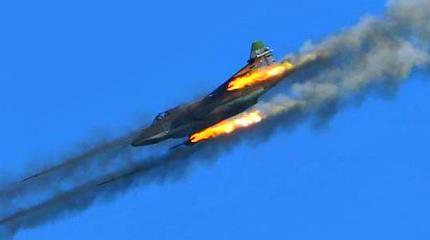 Штурмовик Су-25СМ ВКС РФ подвергся пулемётному обстрелу боевиков в Сирии Штурмовик Су-25СМ ВКС РФ подвергся пулемётному обстрелу боевиков в Сирии