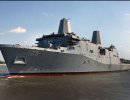 Спущен на воду десантный транспортный корабль Somerset для ВМС США