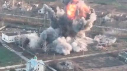 Разгоняющая до 2700 км/ч ракета Х-38МЛ снесла здание с боевиками ВСУ