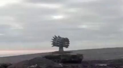 Т-80 уже служили платформами для реактивных бомбометов "Смерч-2" в зоне СВО