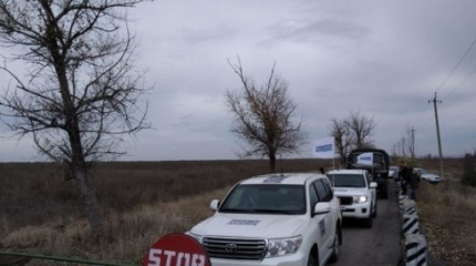 Сотрудники ОБСЕ прибыли в Петровское для мониторинга процесса отвода войск