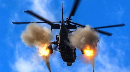 Винтокрылая смерть: Ка-52 ВКС РФ отработали "Вихрями" по боевикам в Сирии Винтокрылая смерть: Ка-52 ВКС РФ отработали "Вихрями" по боевикам в Сирии