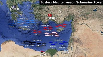 Подводные силы стран Восточного Средиземноморья: турецкая оценка