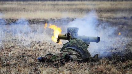 Противотанковыми ракетами по чеченским боевикам Противотанковыми ракетами по чеченским боевикам