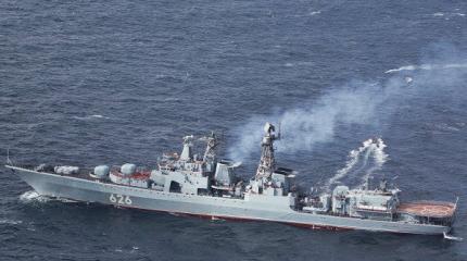 Экипаж корабля РФ «Вице-адмирал Кулаков» провел учения в Красном море Экипаж корабля РФ «Вице-адмирал Кулаков» провел учения в Красном море