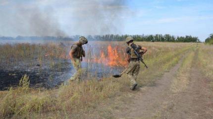 Бойцы ВСУ провоцируют масштабные пожары на Донбассе