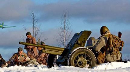 В Подмосковье показали реконструкцию обороны столицы в 1941 году