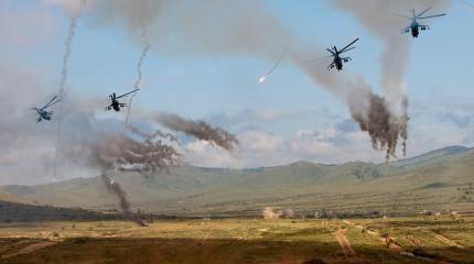 Войска РФ и Монголии форсировали реку и "ликвидировали" террористов Войска РФ и Монголии форсировали реку и "ликвидировали" террористов