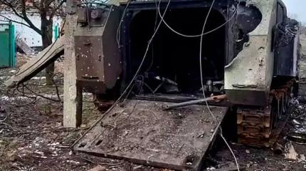 Появилось видео уничтожения двух американских M113 и боевиков ВСУ