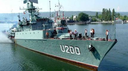 Корвет «ЛуцЬк» под Андреевским флагом