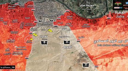 Сирийская армия пытается снять блокаду аэродрома в Дейр эз-Зоре